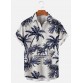 MEN'S HAWAIIAN PALM PRINT SHORT SLEEVE SHIRT 51855550