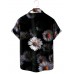 Men's Casual Lapel Printed Short Sleeve Shirt 01747728M