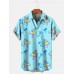 Men's Hawaiian Vacation Dinosaur Short Sleeve Shirt